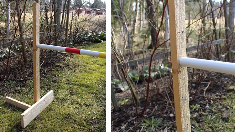 <p data-block-key="2m5jl">Pyörökepille saa hyvän pidikkeen naulaamalla kaksi naulaa vierekkäin. Turvallisemman version teet käyttämällä ohuita ruuveja naulojen sijaan. Huomioi, että liian paksut ruuvit halkaisevat riman helposti.</p>
