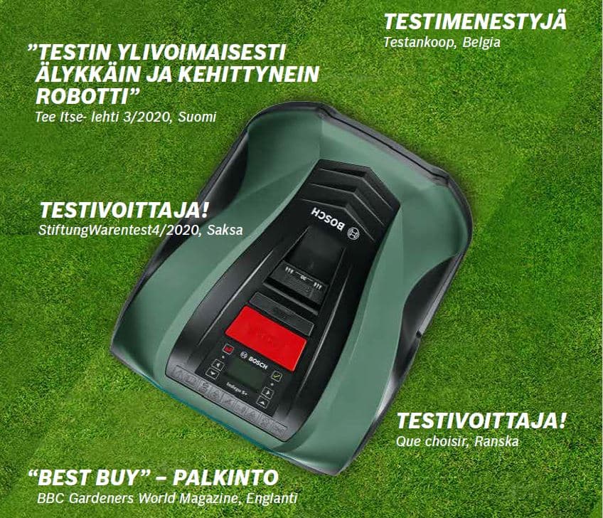 Bosch Indego S+ on saanut tunnustusta useissa eri maissa.