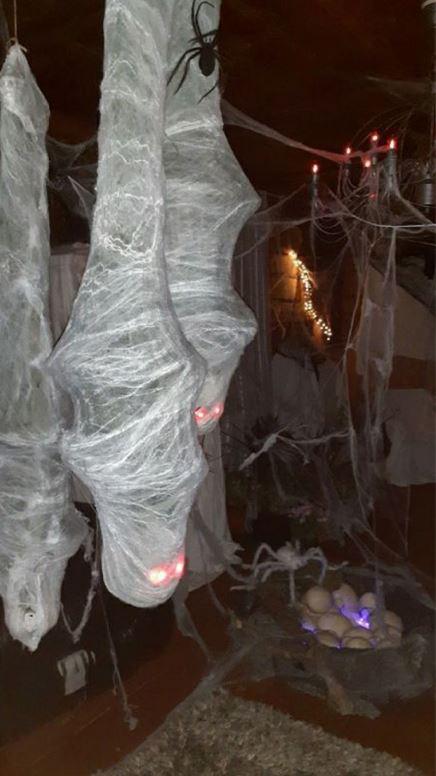 Ihanan kauhea Halloween koristelu hämähäkki teemalla. LL, Ylöjärvi