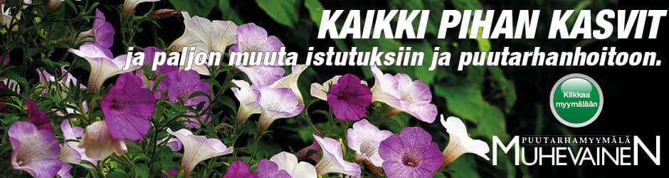 Kaikki pihan kasvit banneri Muhevainen