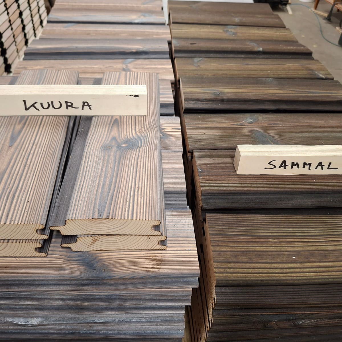 Kuura ja Sammal tehtaalla